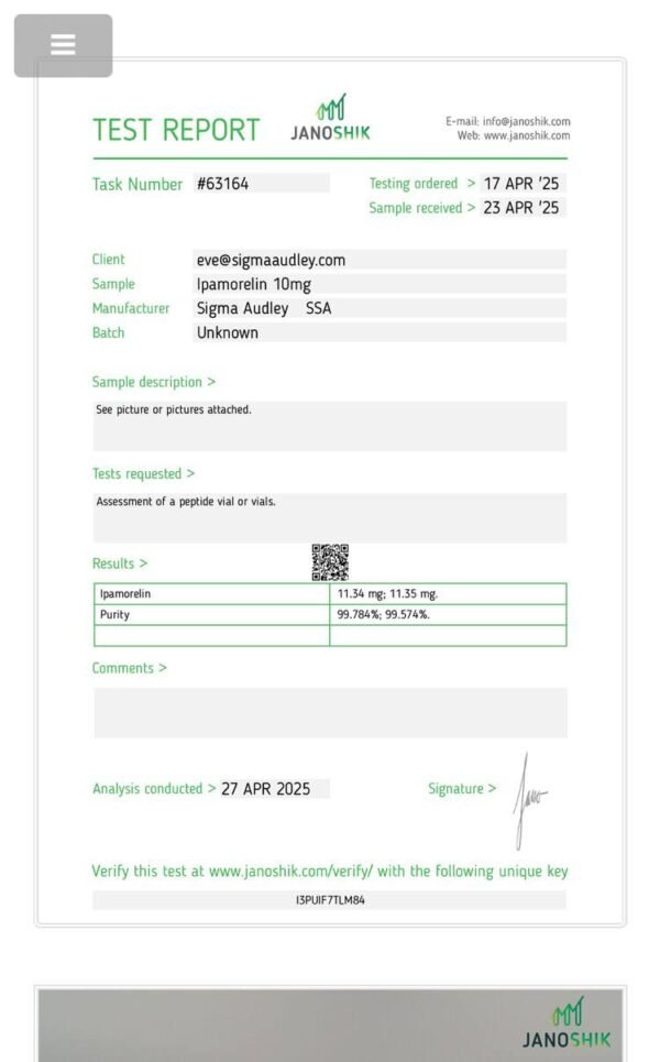 IPAMORELIN 10mg - Image 3